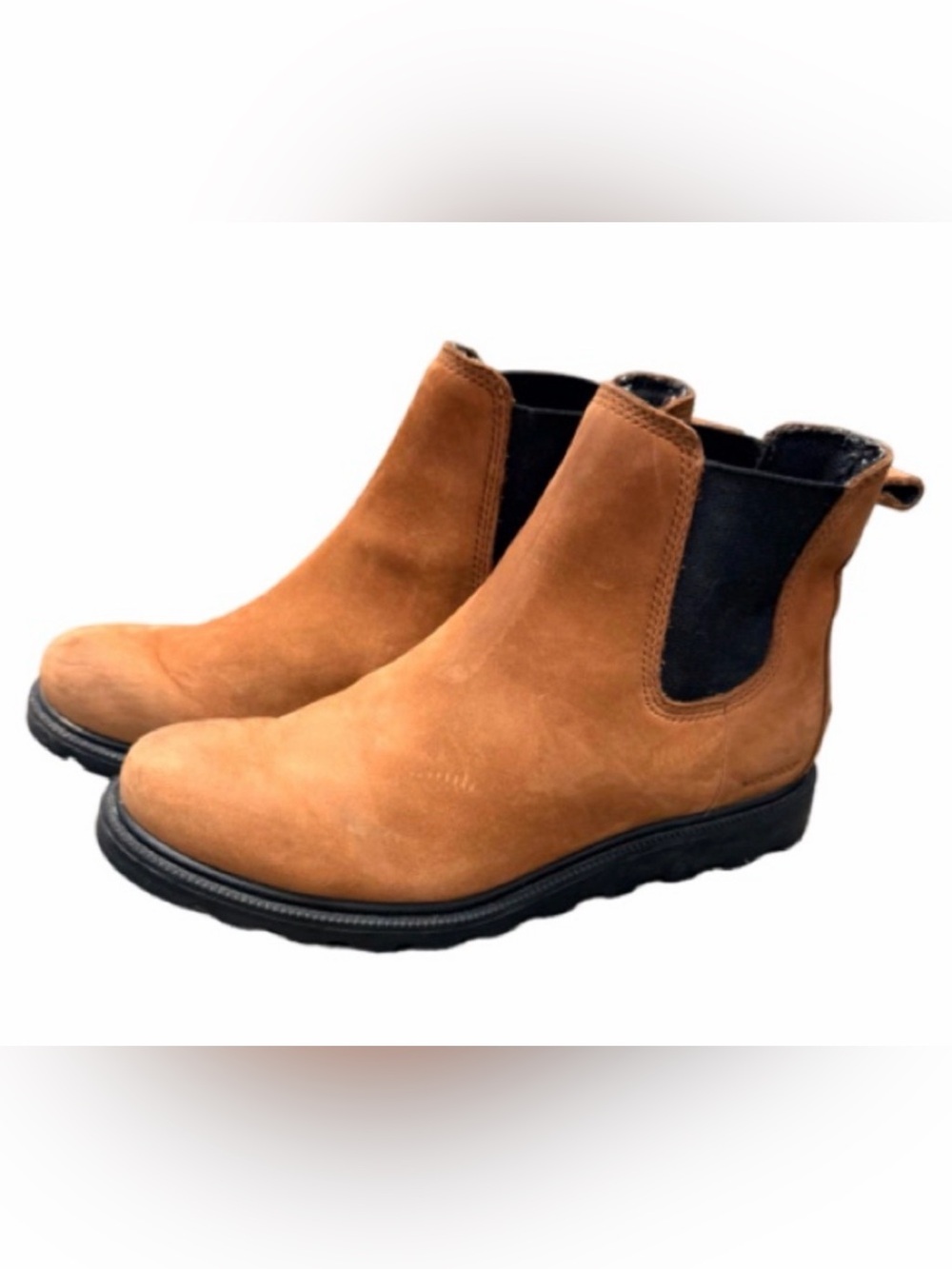 Sorel Ainsley Chelsea Waterproof Leather Boots Brown Women’s Size 7